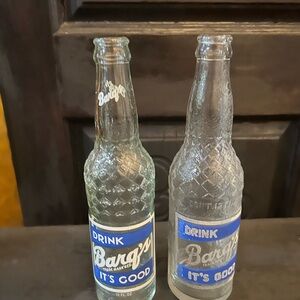 Vintage Barq’s Soda Bottles - Set of 2